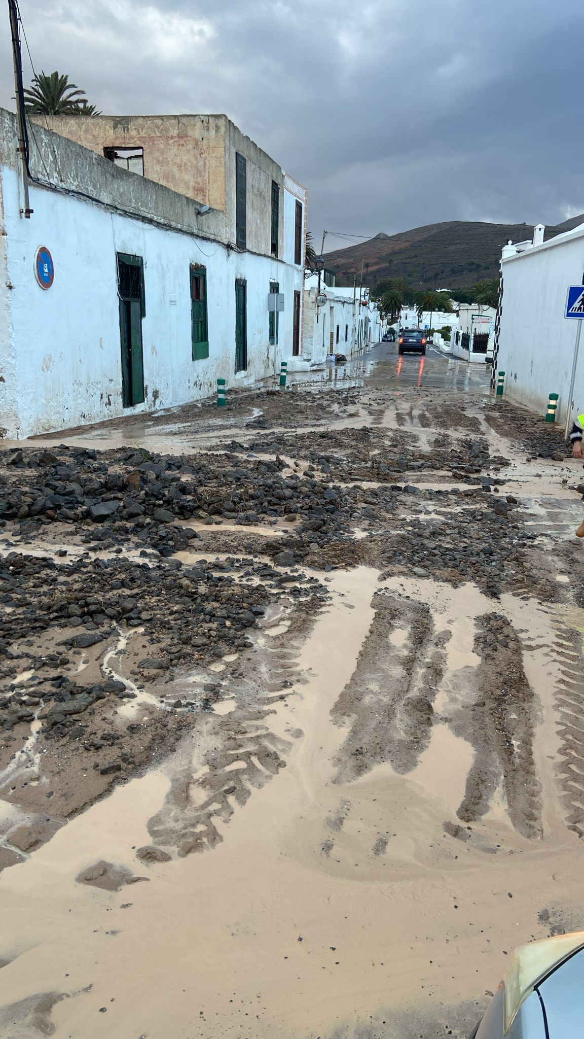 Haría anegada por las lluvias 5