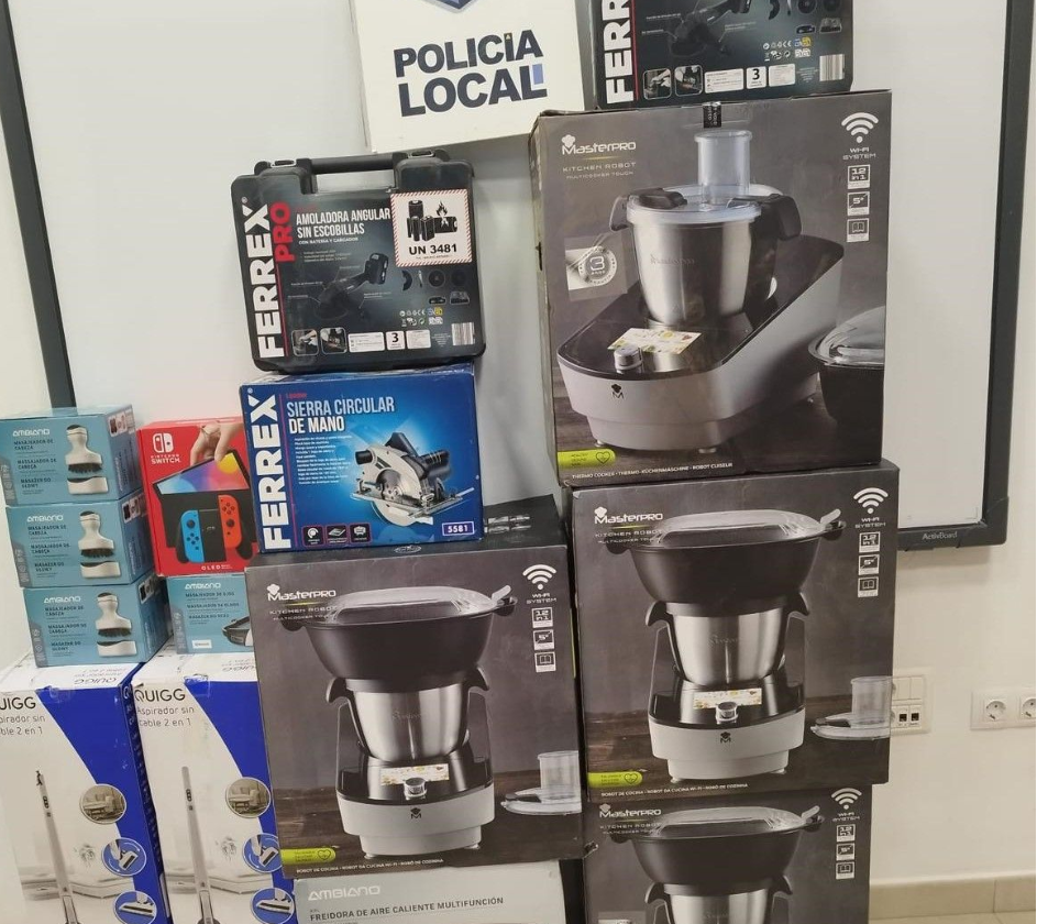 Efectos intervenidos por la Policía de Yaiza