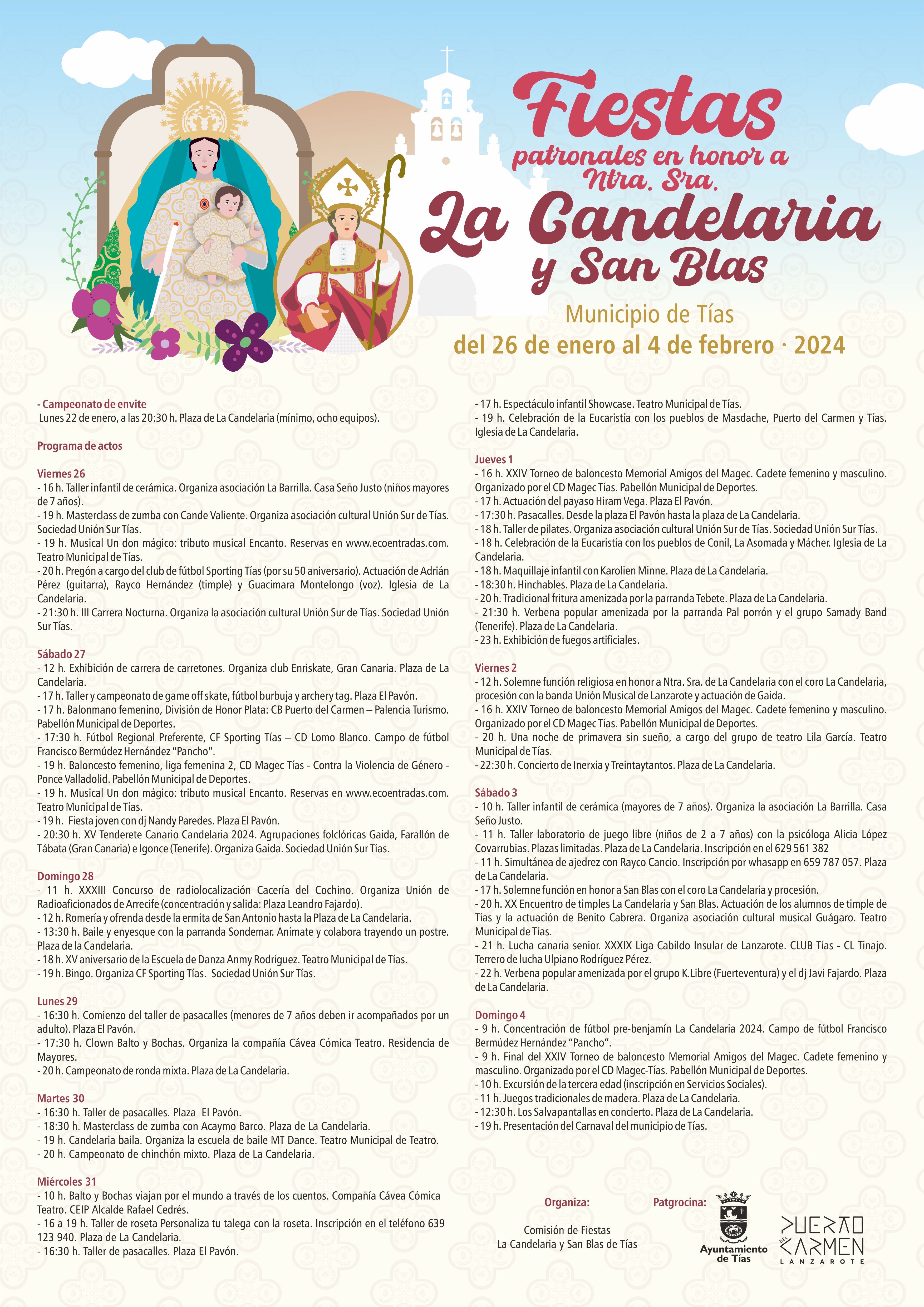 26 ene Fiestas de La Candelaria y San Blas 2024