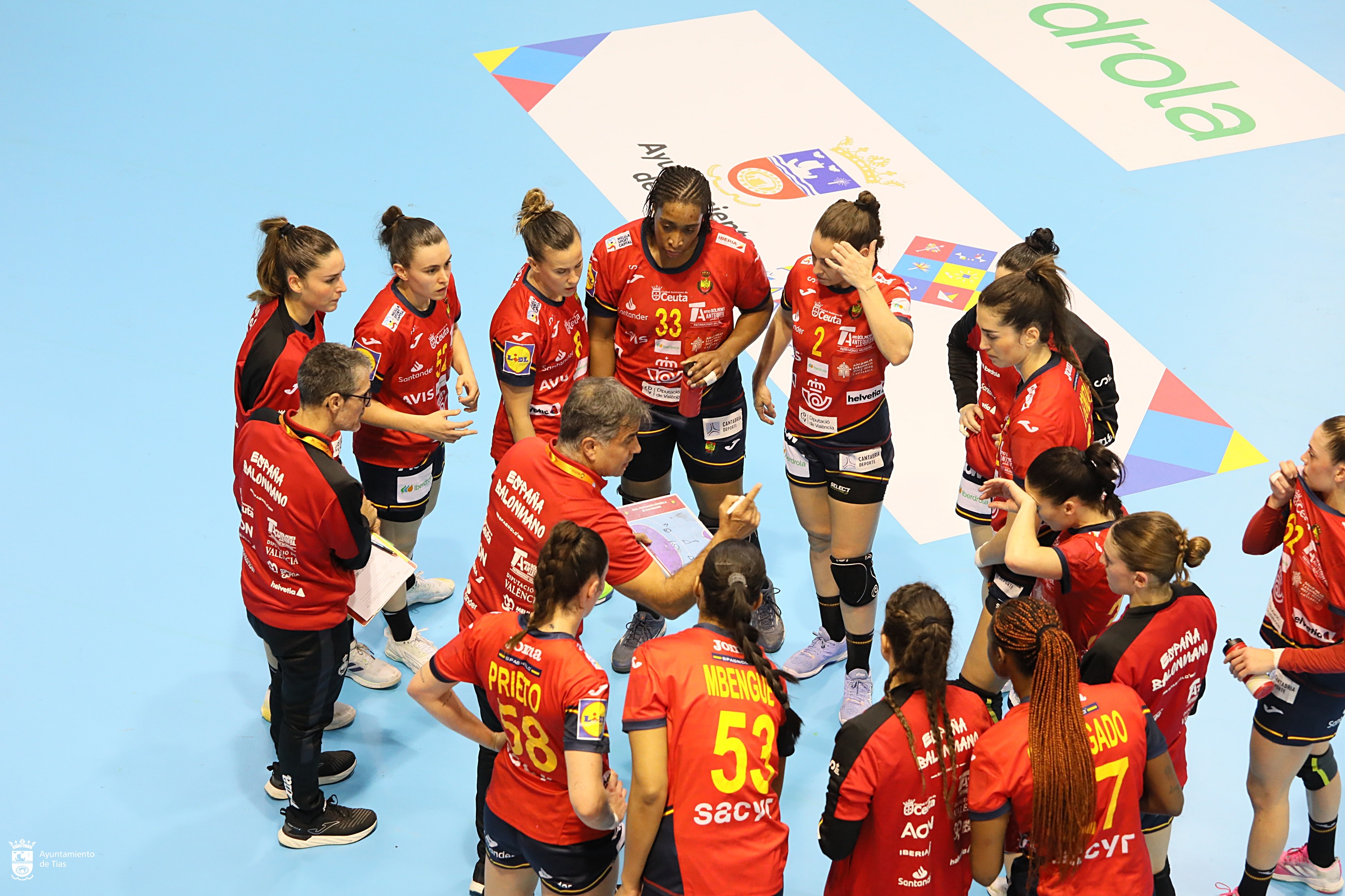 Partido entre España y Macedonia
