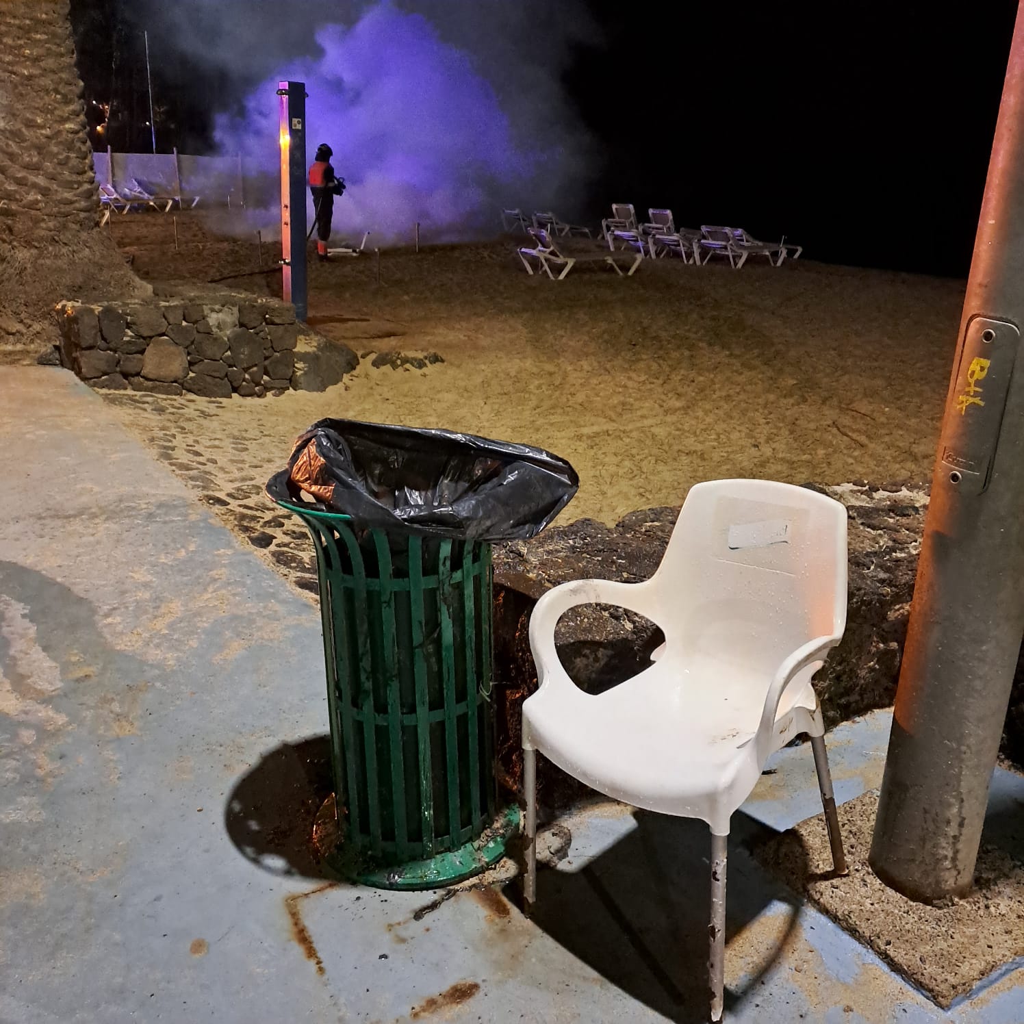 Segundo incendio de hamacas en Las Cucharas 2