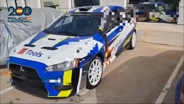 Vehículo de rally intervenido