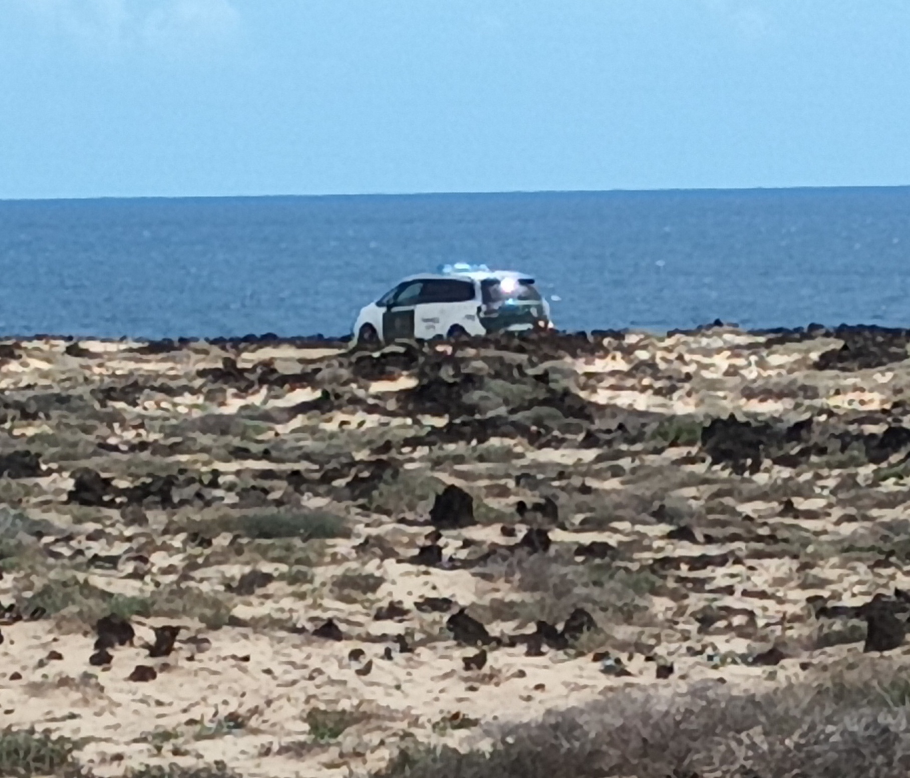 La Guardia Civil en el lugar del macabro hallazgo