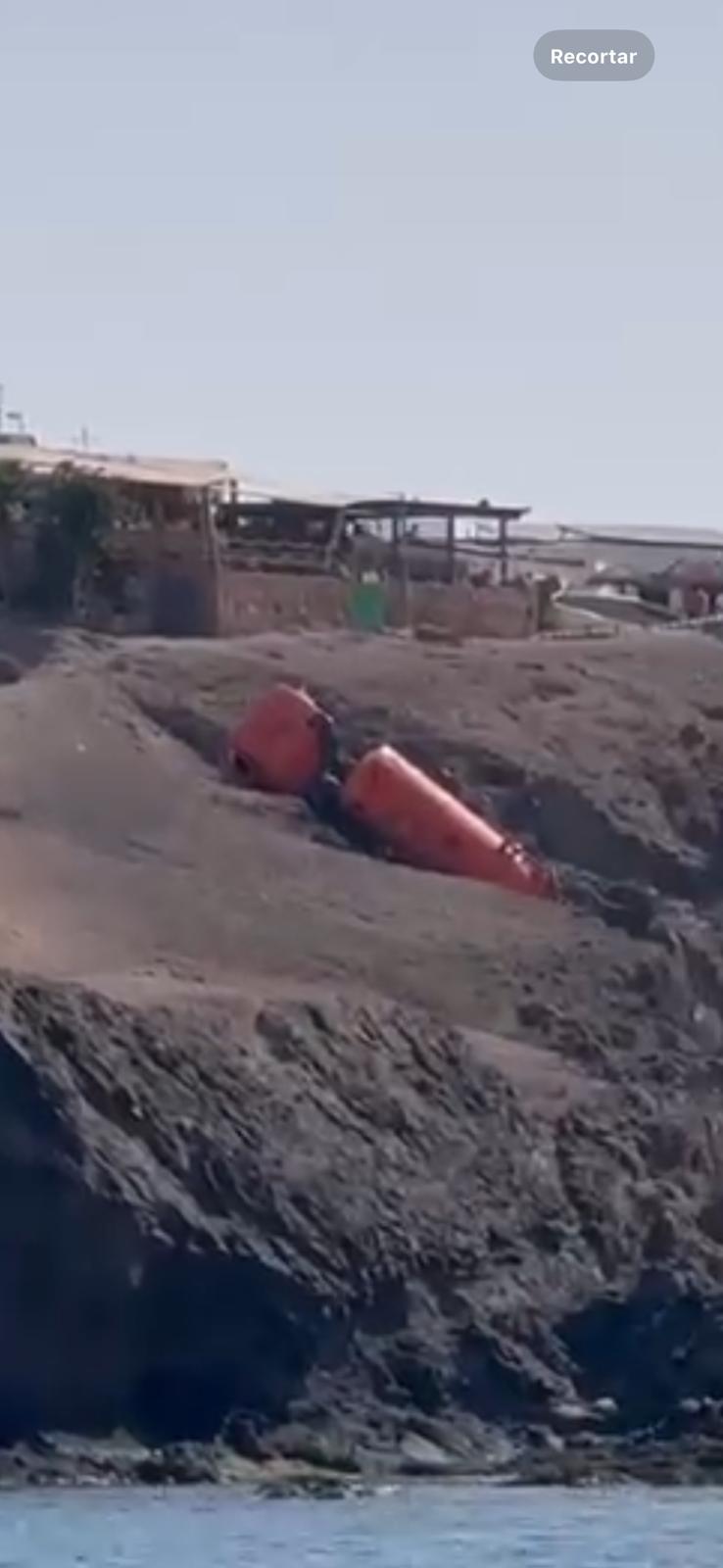 Camión caído en Papagayo