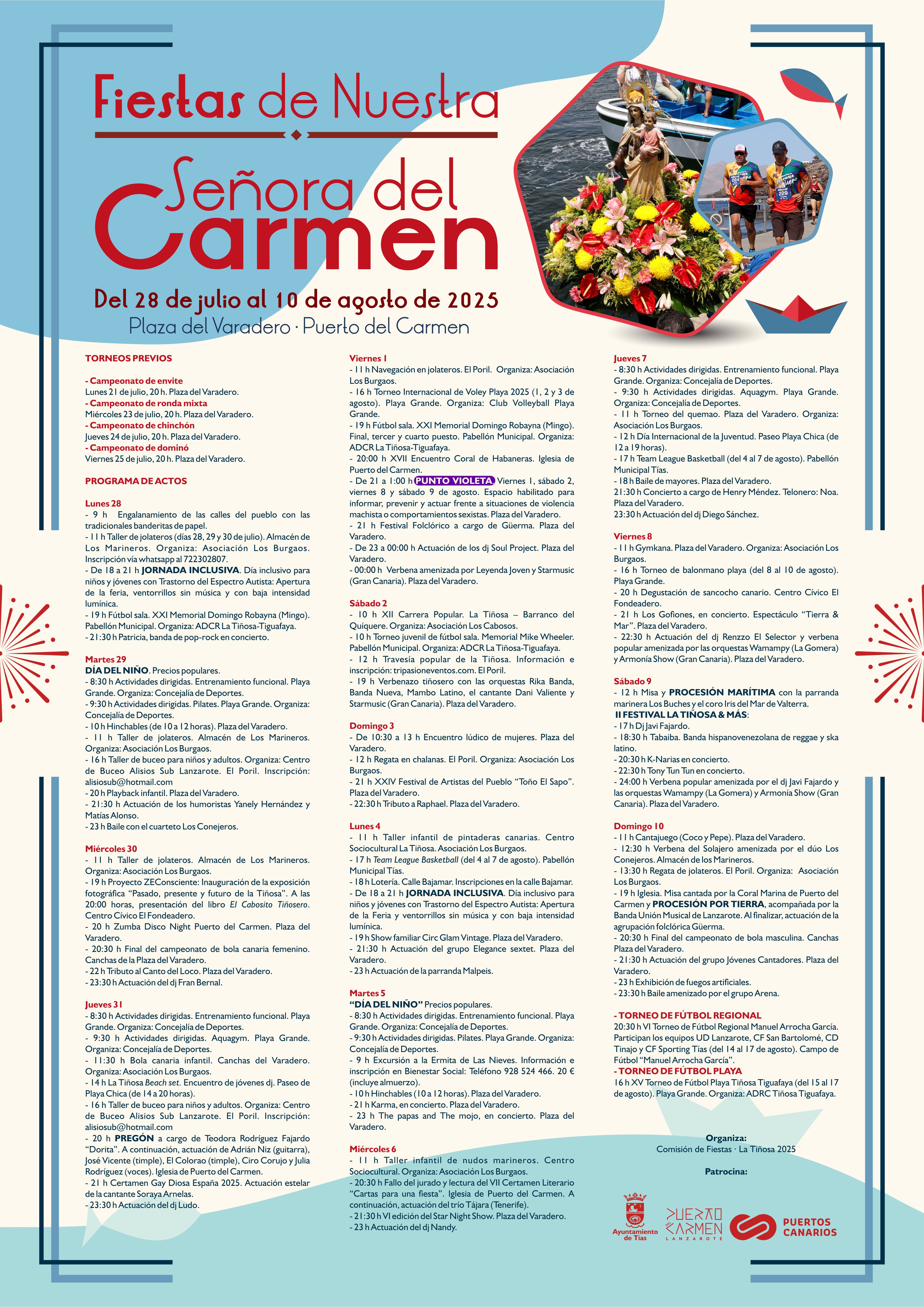 28 jul Programa Fiestas del Carmen 2025