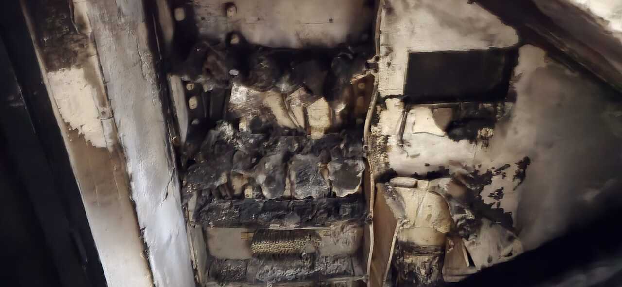 Incendio de vivienda en calle Tenderete