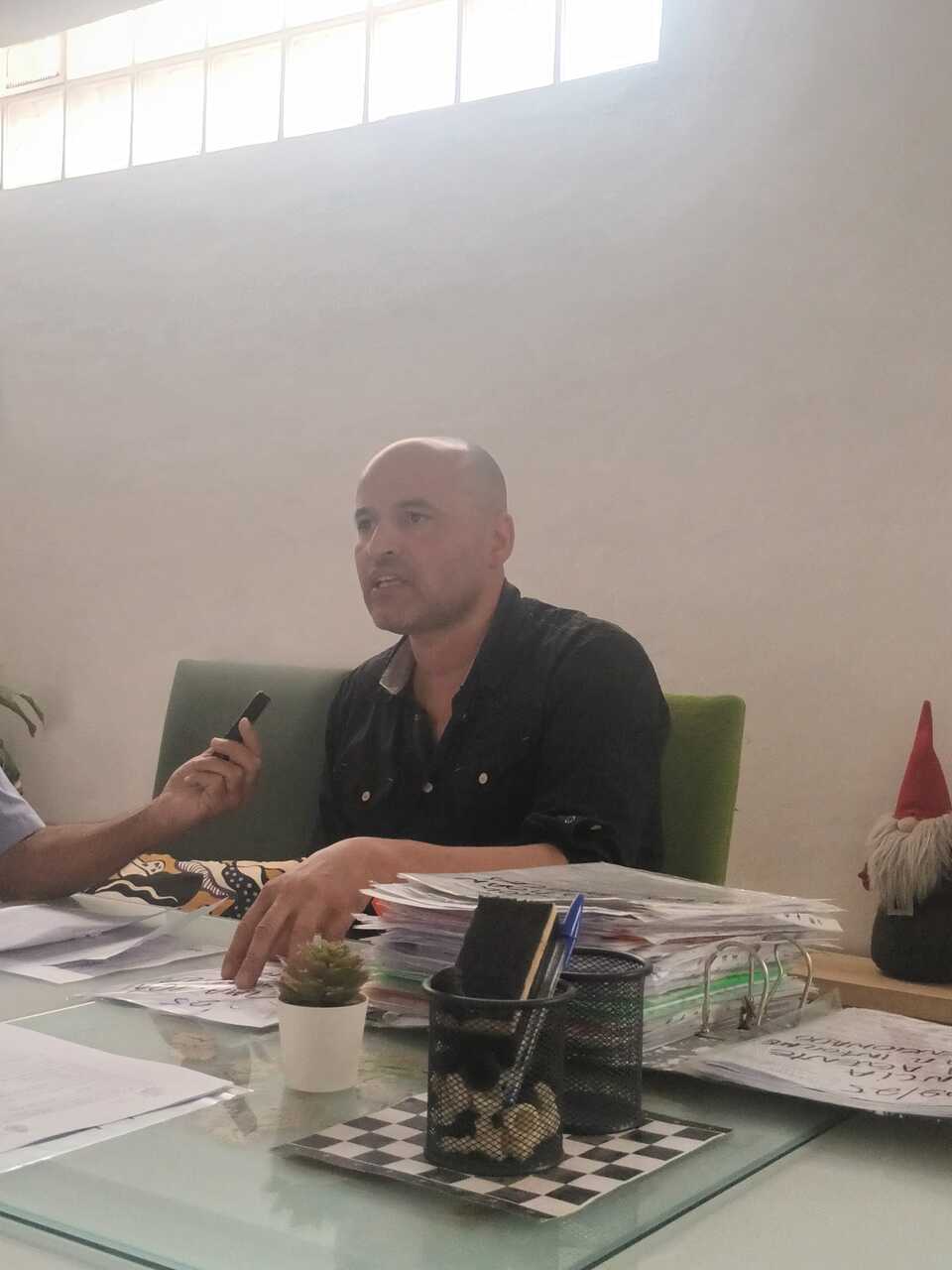 Daniel Barbosa durante la entrevista