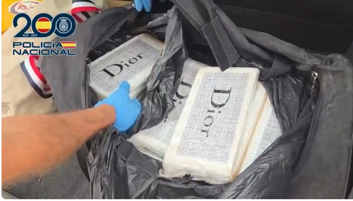 Droga intervenida en el coche
