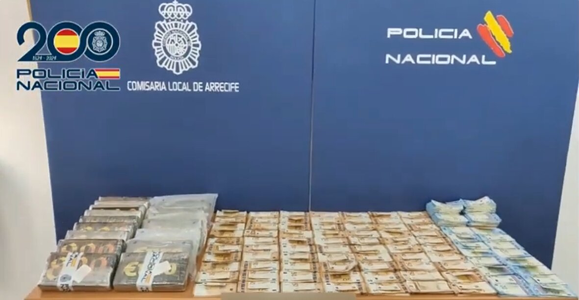 Droga intervenida en la autocaravana